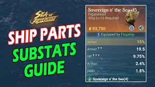 SHIP PARTS SUBSTATS GUIDE - SEA OF CONQUEST