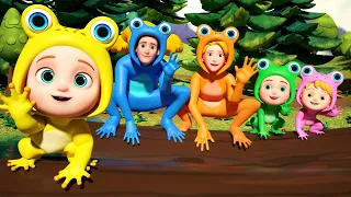 Five Little Speckled Frogs | Boo Kids Song & Nursery Rhymes