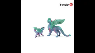 Schleich Flower Dragon & Baby Figure Set