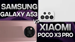 SAMSUNG GALAXY A53 5G vs XIAOMI POCO X3 PRO full comparison and review