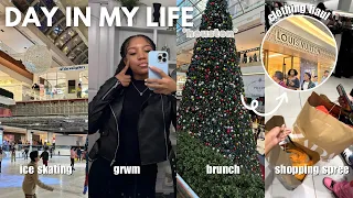 Day in my life ☆ |Houston edition|shopping spree• brunch•ice skating•grwm•clothing haul