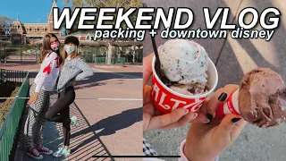 WEEKEND VLOG // packing, prepping for the week & downtown disney