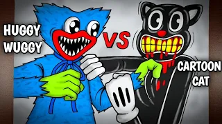 Cerita Pertarungan Cartoon Cat VS Huggy Wuggy || DRAWSTORY