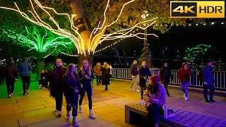 🎄London's First Christmas Market of 2021🎄and Lights on🎇London Night Walk [4K HDR]