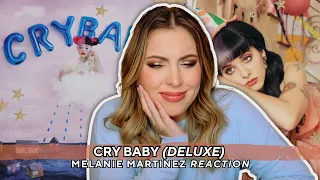 a cry baby listens to cry baby (deluxe) - melanie martinez *album reaction* 🎂🫧🎠 | music & makeup