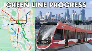 All Green Line Stations (Calgary Transit) September 2023 Status