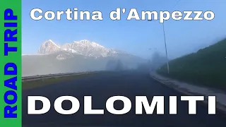 ROAD TRIP from A27 to Cortina d'Ampezzo 4K │Scenic Drive Dolomiti UNESCO Dolomiten