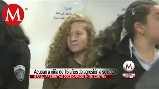 Acusan a niña palestina de 16 años de agresión a soldado israelí