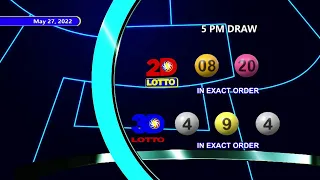 [LIVE] PCSO 5:00 PM Lotto Draw - May 27, 2022