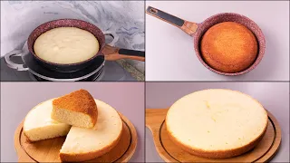 1 EGG VANILLA CAKE IN FRY PAN | VANILLA SPONGE CAKE | WITHOUT OVEN | SUPER FLUFFY SPONGE CAKE