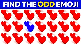 Find The Odd Emoji | Find The Odd One Out | Emoji Quiz😇😊 | Easy, Medium, Hard & Impossible #15