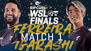 Italo Ferreira vs Kanoa Igarashi | Rip Curl WSL Finals 2022 - Match 1