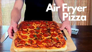 Easy Air Fryer Pizza | Ninja Foodi Air Fryer Oven [Dough & Pizza Recipe]