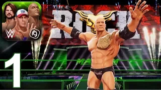 WWE MAYHEM Gameplay Walkthrough Part 1 - The Rock Season 1 (iOS Android)