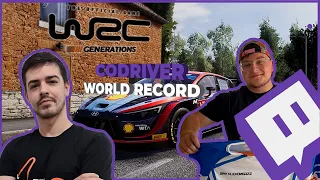 WRC GENERATIONS :   World Record Copilote ZonneBeke Reverse | Twitch replay