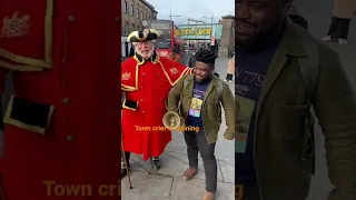 Town crier training in Camden Town. O yeah!!!!!