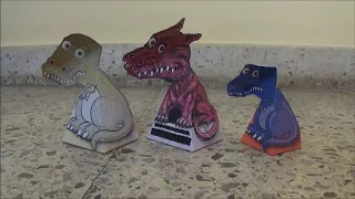 How To Make Dragon/T-Rex Illusion With Paper At Home