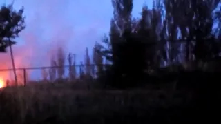 ВСУ попали под удар БМ-21 "Град" Ополчения (мат!)