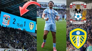 COVENTRY CITY STUN LEEDS UNITED | 2-1 | Coventry City Vs Leeds United Matchday Vlog