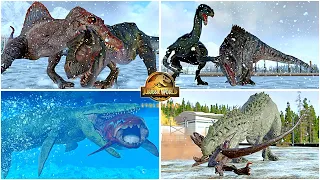 A Cold and Deadly Winter, T-REX, Spinosaurus, Indominus Rex, Indoraptor 🦖 Jurassic World Evolution 2