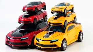 Transformers 4 AOE Bumblebee VS Stinger Oversized Voyager Deluxe Class Camaro Vehicle Robot Car Toys
