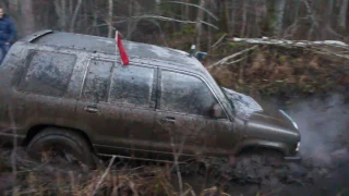 Opel Monterey through a ditch