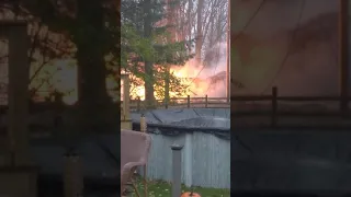 Power Line down - crazy fire