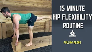 15 Minute Hip Flexibility Routine (FOLLOW ALONG) | #yogaformen