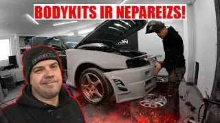 AR BODYKITU VISS IR SLIKTI! | SKYLINE R34 PROJEKTS 3. EPIZODE