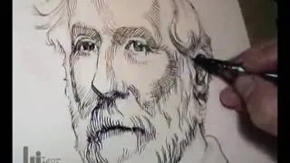 Drawing a Portrait of General Robert E. Lee