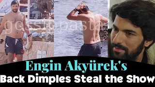 Engin Akyürek on vacation.. and His Back Dimples Steal the Show