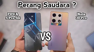 Tecno Pova 5 Pro 5G vs Infinix Note 30 Pro ‼️ HP 3 Juta Terbaik Mending Mana?