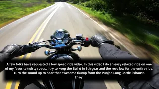 Royal Enfield Bullet 500 | Relaxing Ride on a Twisty Road | Raw Onboard | [Pure RAW Sound]