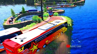 Skilled Bus Driving At Deadliest Roads | Infernal Roads | Euro Truck Simulator 2