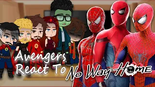 Avengers react to Peter Parker Spider-Man No way home | Full Video