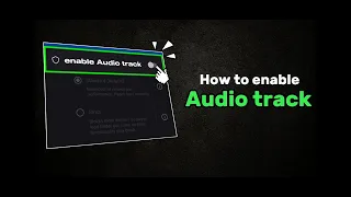 How to enable Audio track on Over channel ( So Easy )