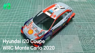 #3 Belkits 1/24 scale Hyundai i20 Coupe WRC Monte Carlo 2020 Body Assembly.