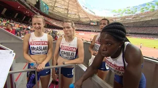 WCH 2015 Beijing - Team Great Britain & N I 4x400m Relay Women Heat 2