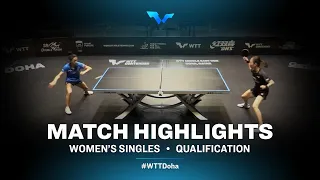 Giorgia Piccolin vs Yang Haeun | WTT Contender Doha 2021 | Women's Singles | QUAL Highlights