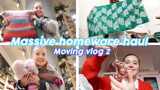 MASSIVE Homeware haul (Cushions, candles, rugs etc) | Moving vlog 2