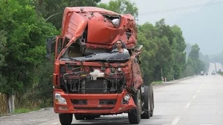 #4 дтп грузовиков , аварии большегрузов июнь 2015 , Best truck crashes , truck accident