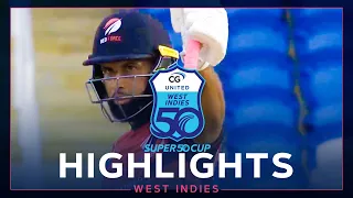 Yannic Cariah Strikes 71 off 48 | Trinidad and Tobago v Guyana Harpy Eagles | CG United Super50 2023