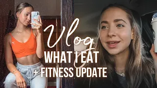 WHAT I EAT IN A DAY + FITNESS UPDATE | VLOG // annrahel