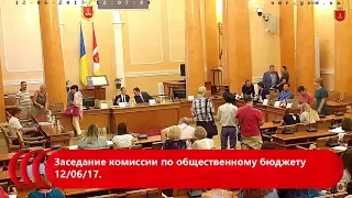 Заседание комиссии по общественному бюджету 12/06/17.