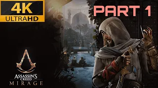 Assassin's Creed Mirage Gameplay on Ps5 (4K 60FPS ) | No Commentary | Part 1