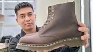 UNBOXING MY 1460 PASCAL WAXED FULL GRAIN LEATHER LACE UP BOOTS DR. MARTENS