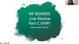 Live Review, for NP boards (FNP)