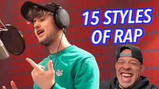 FIRST time REACTION to QUADECA 15 styler of Rap! Lmao 😂