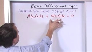 Lesson 6 - Exact Differential Equations