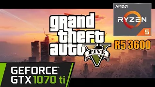 GTA V Gameplay Ryzen 5 3600 + Nvidia GTX 1070 Ti | Grand Theft Auto V